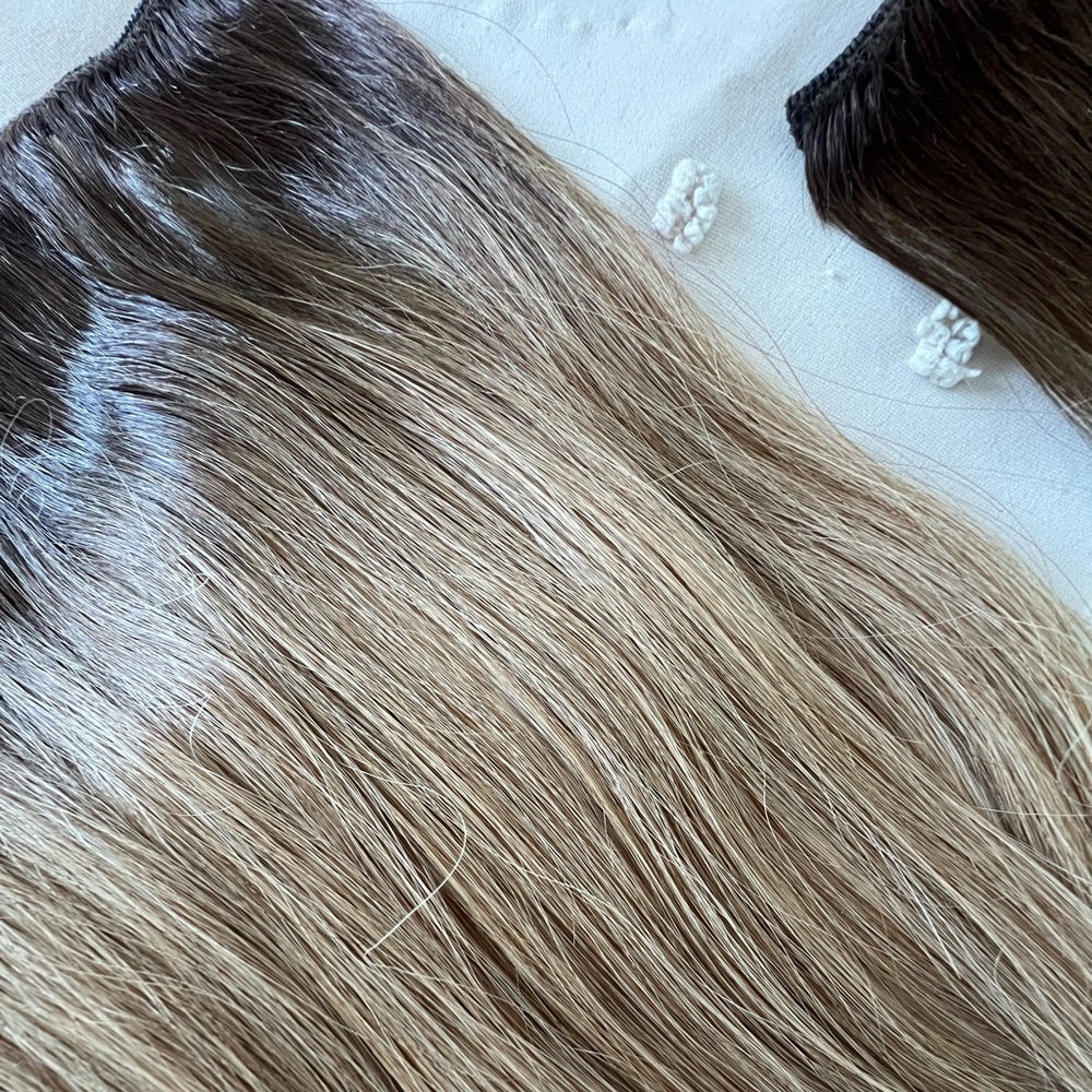 Ombre Brown and Blonde Hair Extensions